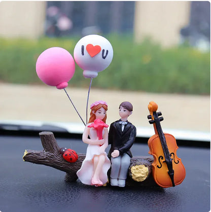 Couple-Themed Car Console Ornaments