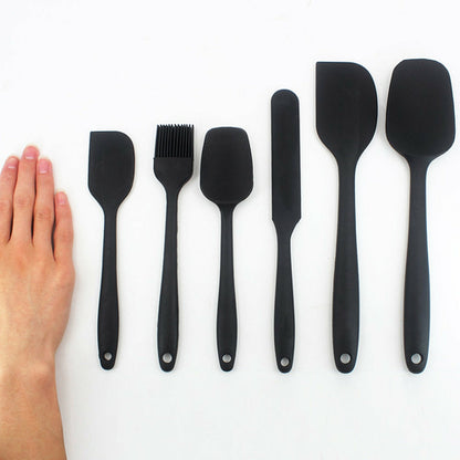 6 Pcs Spatula Sets BPA Free Silicone Scrapers Spoon Non-Stick Silica C