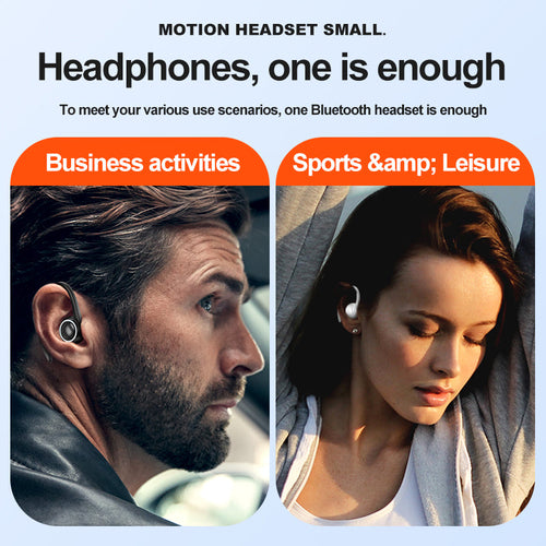 A1S Bluetooth Headset New Hanging Ear In-Ear True Stereo Sports Single