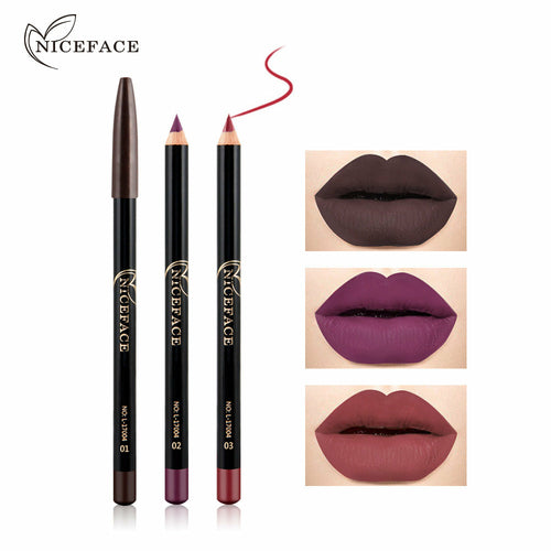 NICEFACE Nude Color Modified Lip Liner 12 Color Waterproof Lip Liner N