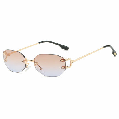 New Cut Edge Small Glasses Irregular Personality Sunglasses