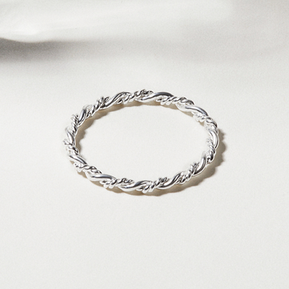 Dainty Braided Ring, Stacking Ring For Women, Women Jewelry