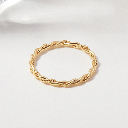 Dainty Braided Ring, Stacking Ring For Women, Women Jewelry