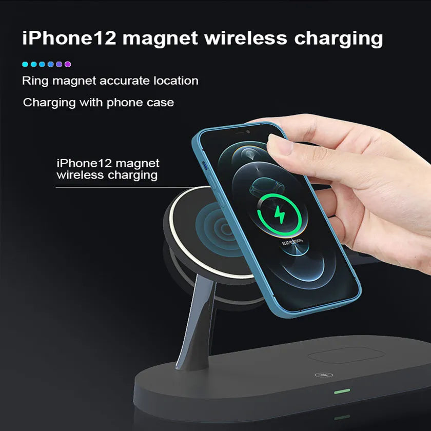 5-in-1 Magnetic Wireless Charging Stand (15W)