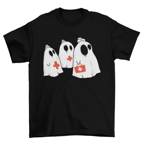 Ghost nurse t-shirt design