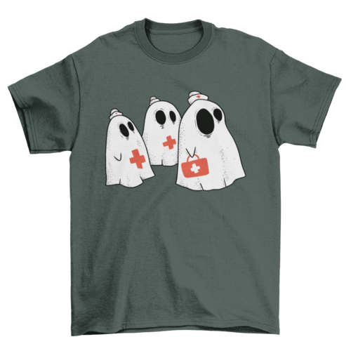 Ghost nurse t-shirt design