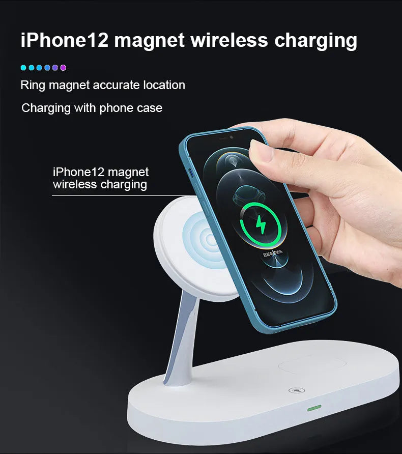 5-in-1 Magnetic Wireless Charging Stand (15W)