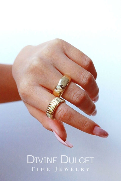 Mirror Gold 18 Karats Adjustable Ring