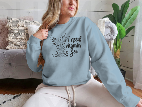 I Need Vitamin Sea Artistic Design for Sweatshirt